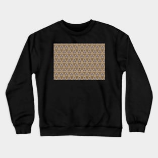 Beige Kaleidoscope Pattern Crewneck Sweatshirt